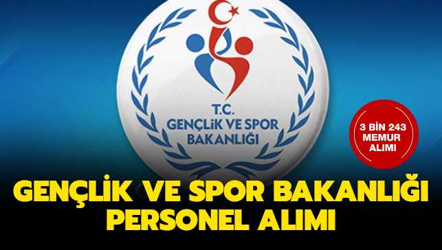 Gençlik ve Spor Bakanlığı personel alımı