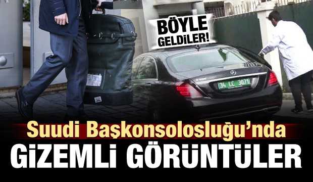 Konsolosluk önünde gizemli görüntüler!