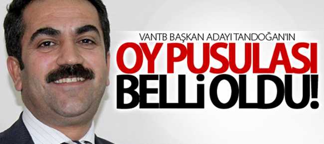 VANTB başkan adayı Tandoğan'ın seçim oy pusulası belli oldu