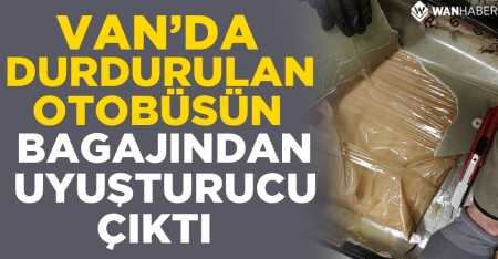 Yolcu otobüsünün bagajından kilolarca uyuşturucu çıktı
