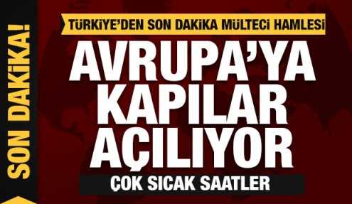 Türkiye'den son dakika mülteci hamlesi!