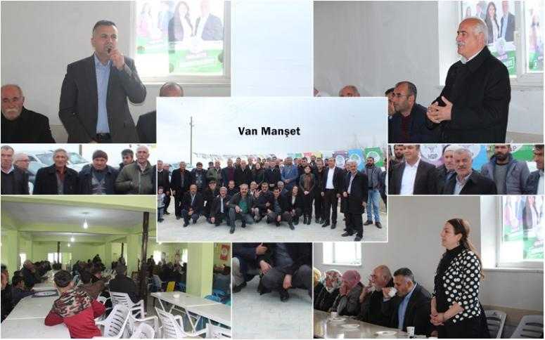 Tuşba’da HDP’ye görkemli karşılama
