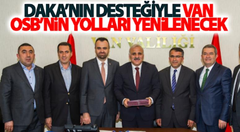 Daka'nın Desteğiyle Van Osb'nin Yolları Yenilenecek