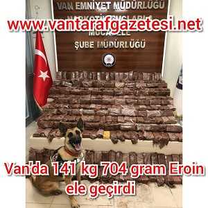 Gevaş'ta 141 kilo eroin ele geçirildi