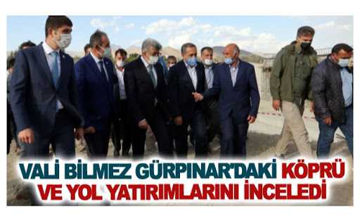 Vali Bilmez, Gürpınar'daki çalışmaları yerinde inceledi
