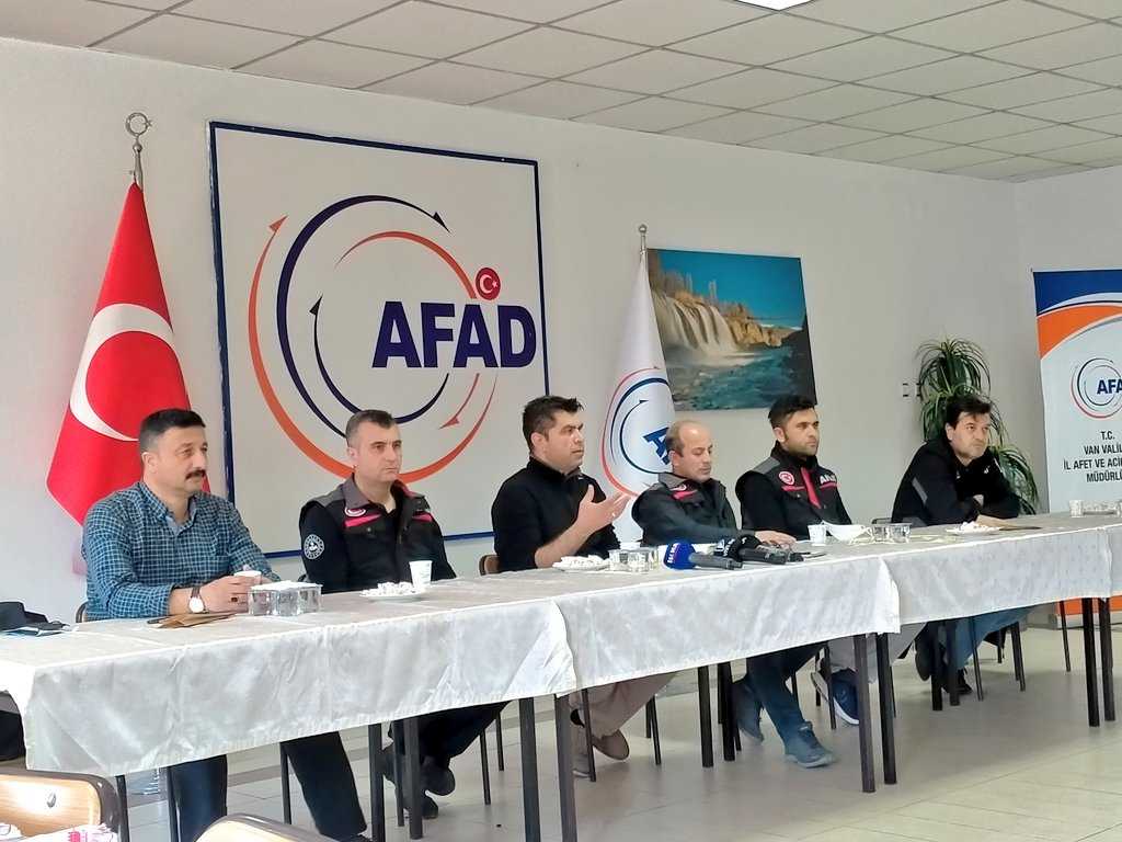 Van AFAD bu kez de gazetecileri bilgilendirdi