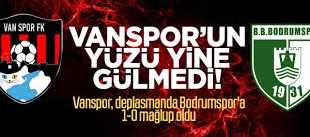 Vananspor, deplasmanda Bodrumspor'a 1-0 mağlup oldu