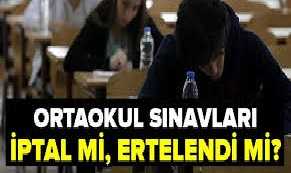 MEB, ortaokulların yüze yüze sınav takviminde değişiklik yaptı