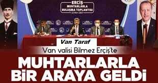 Mehmet Emin Bilmez Erçiş’te muhtarlarla bir araya geldi