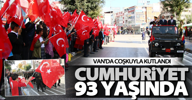 Van’da 29 Ekim Cumhuriyet Bayramı coşkusu