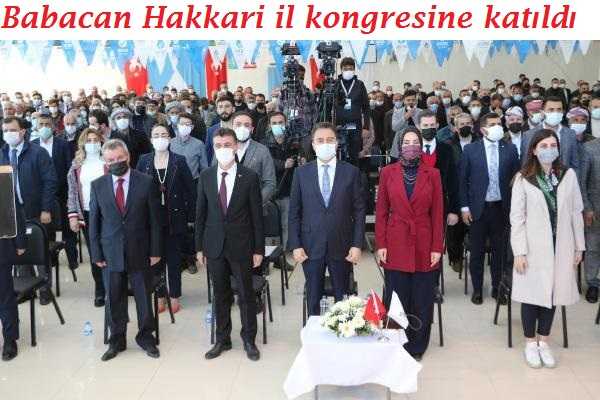 Ali Babacan Hakkari il kongresine katıldı