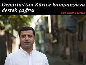 Demirtaş'tan Kürtçe kampanyaya destek çağrısı