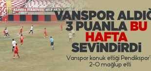 Vanspor konuk ettiği Pendikspor’u 2-0 mağlup etti