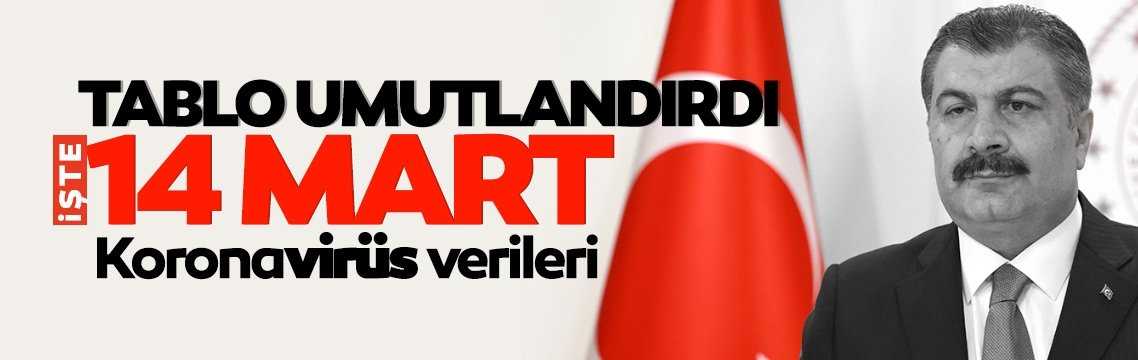Türkiye'nin 14 Mart koronavirüs tablosu açıklandı!