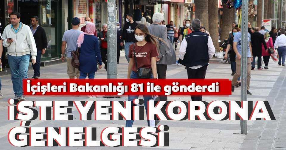 İçişleri Bakanlığı'ndan 81 il valiliklerine koronavirüs genelgesi!