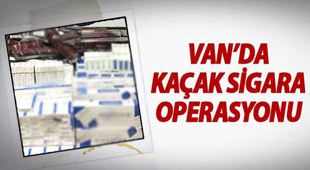 Van Polisi'nin kaçak sigara ile mücadelesi sürüyor