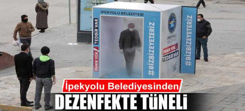 İpekyolu Belediyesinden dezenfekte tüneli