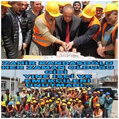 Kandaşoğlu işçiler bayramını kutladı
