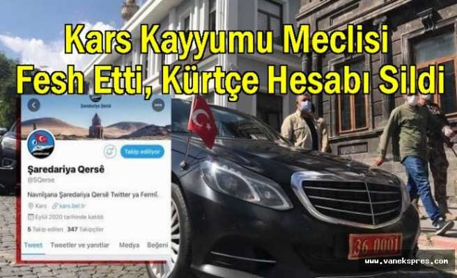 Kayyumun ilk icraatı Meclisi Fesh etti, Kürtçe hesap kapatıldı.