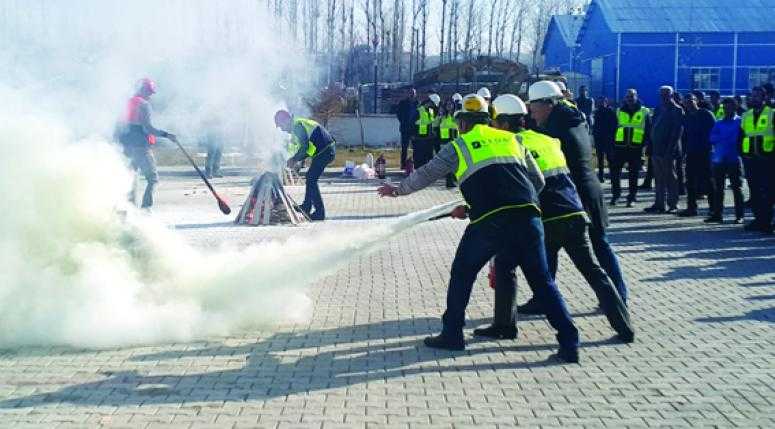VEDAŞ'ın yangın tatbikatı gerçeği aratmadı