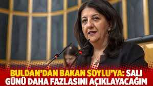 Pervin Buldan'dan Süleyman Soylu'ya: Salı günü daha fazlasını açıklayacağım