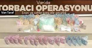 Van’da torbacı operasyonu! Eroin ve sahte para ele geçirildi