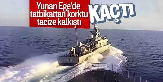 Yunan hücumbotu Türk savaş gemisini tacize kalkıştı